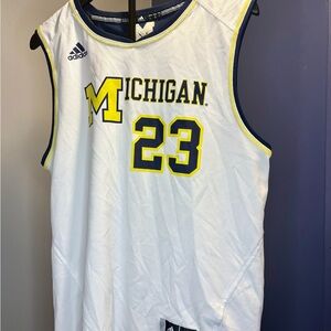 Vintage Adidas White Women’s Michigan University Jersey